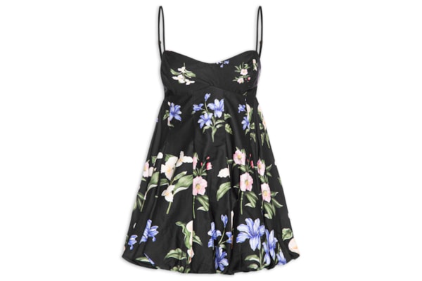 Vestido Balonê Água De Flor - Preto