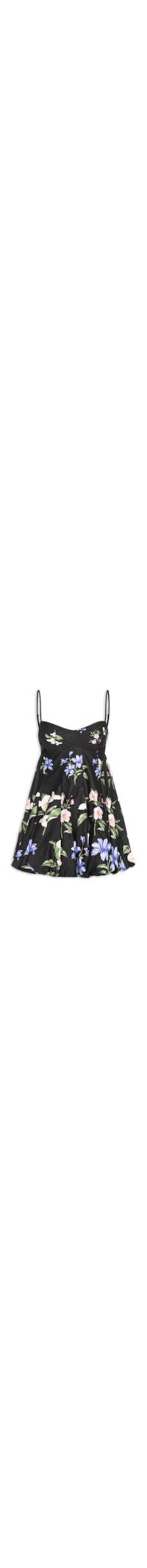 Vestido Balonê Água De Flor - Preto