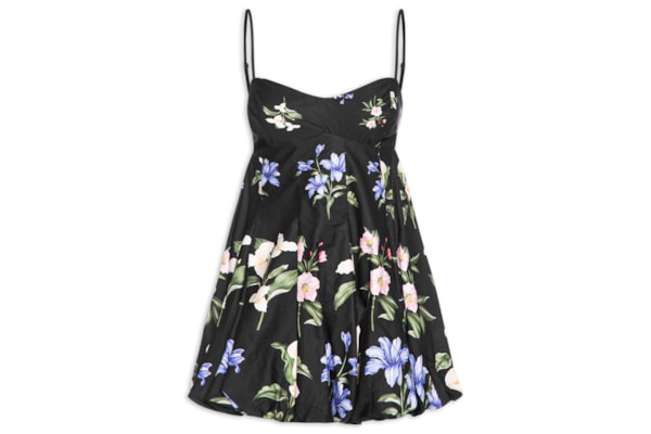 Vestido Balonê Água De Flor - Preto