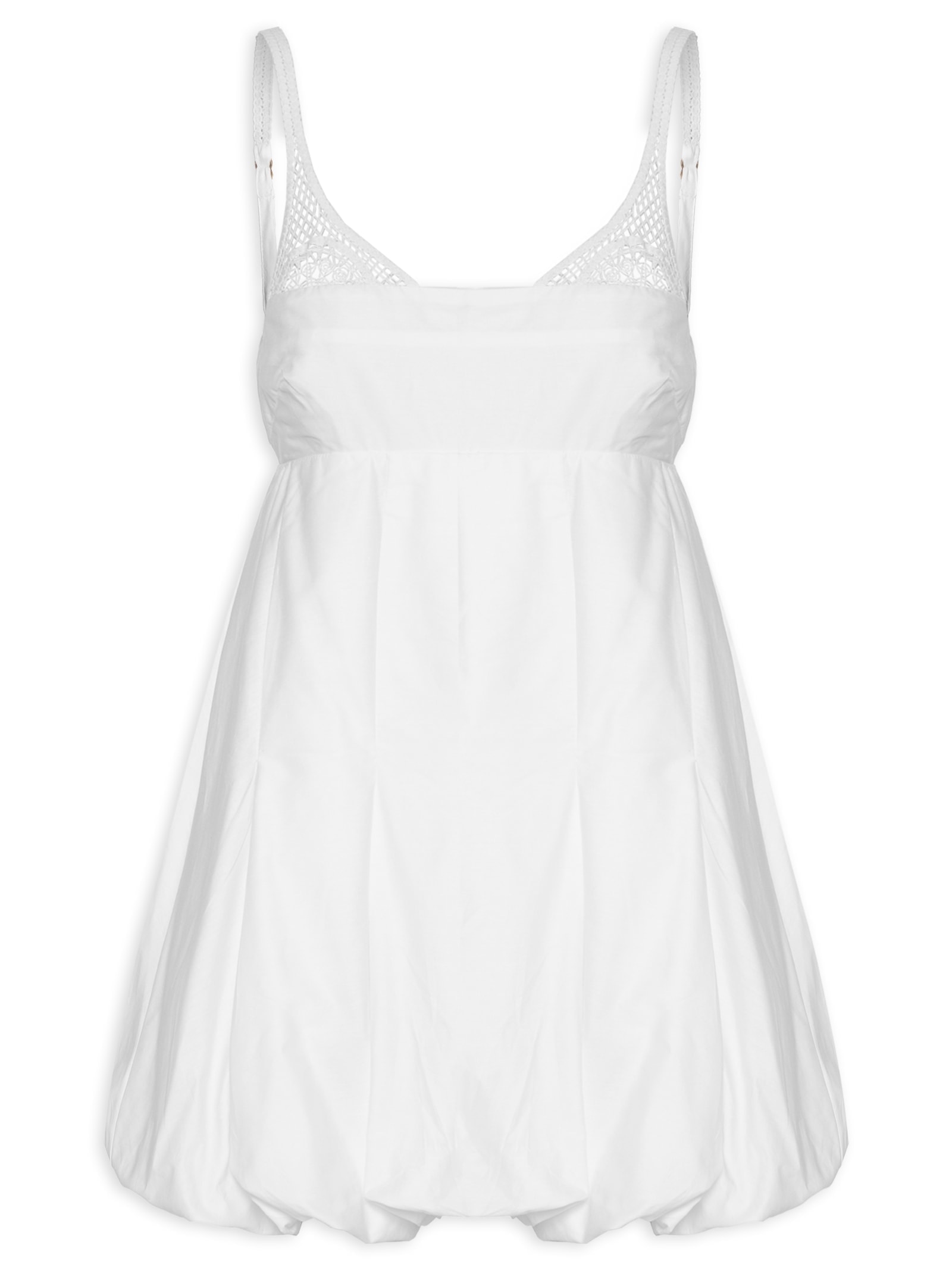 Vestido Balone Alcinhas Branco Farm