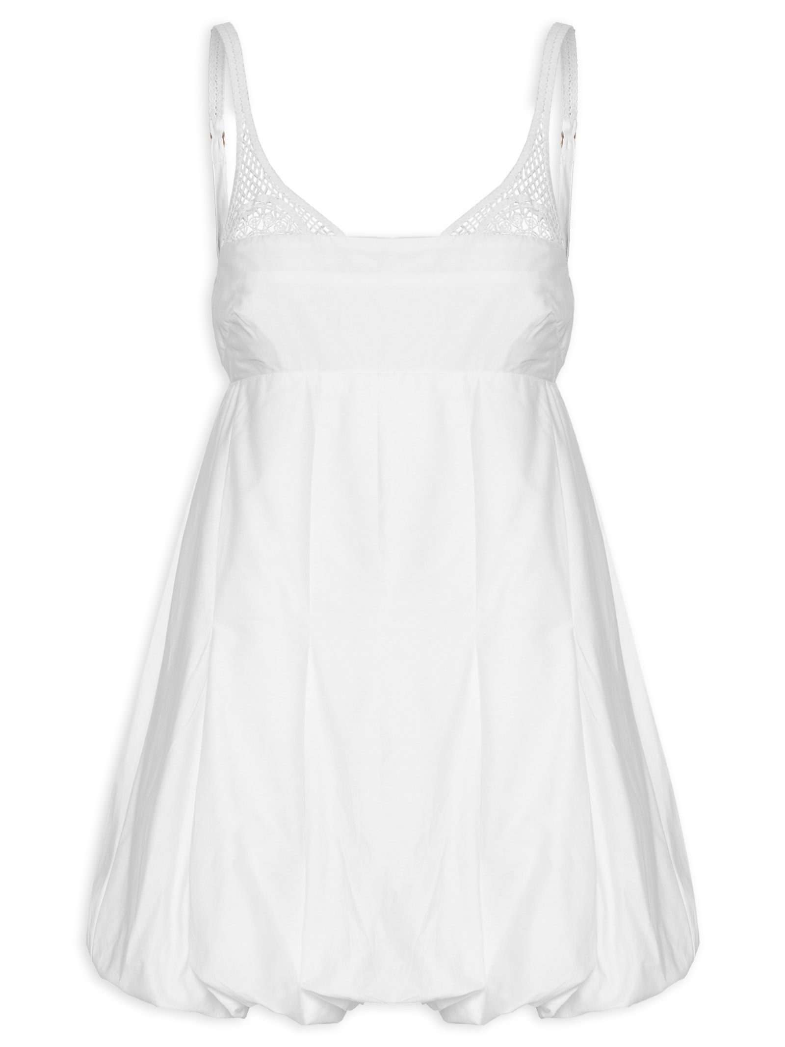 Vestido Balone Alcinhas Branco Farm