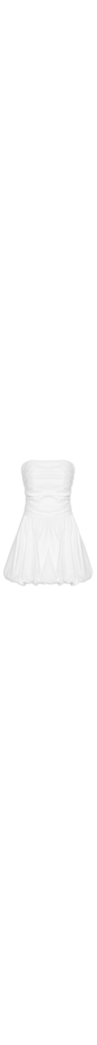 Vestido Balonê Curto - Branco