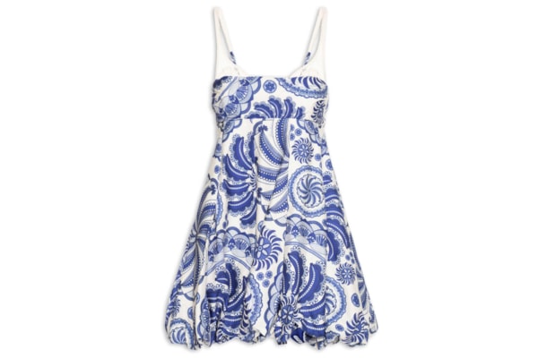 Vestido Balone Delicadeza De Banana - Azul