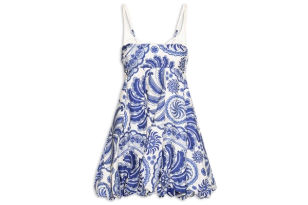 Vestido Balone Delicadeza De Banana - Azul