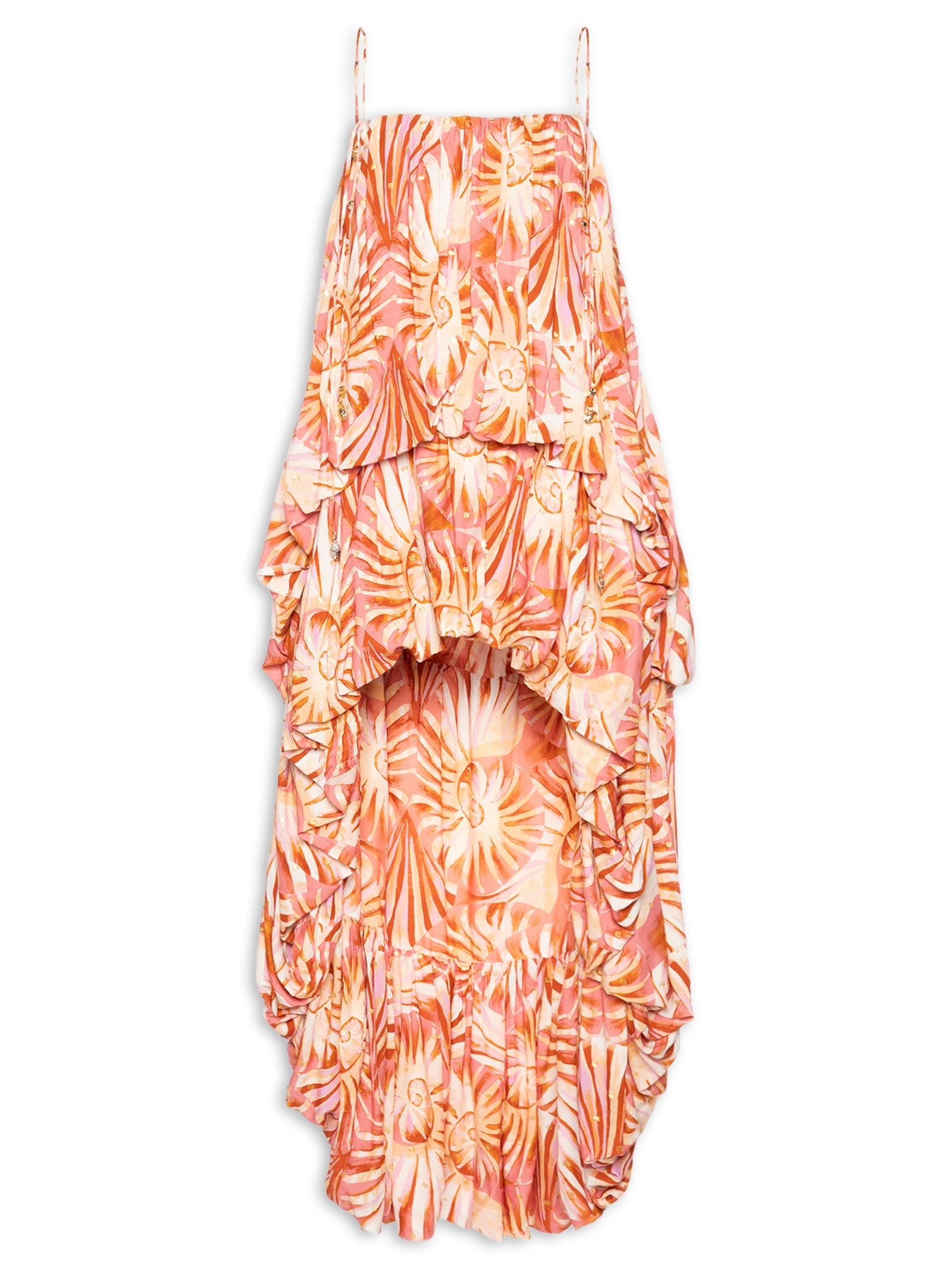 Vestido Balonê Mullet Mar de Concha Rosa Farm