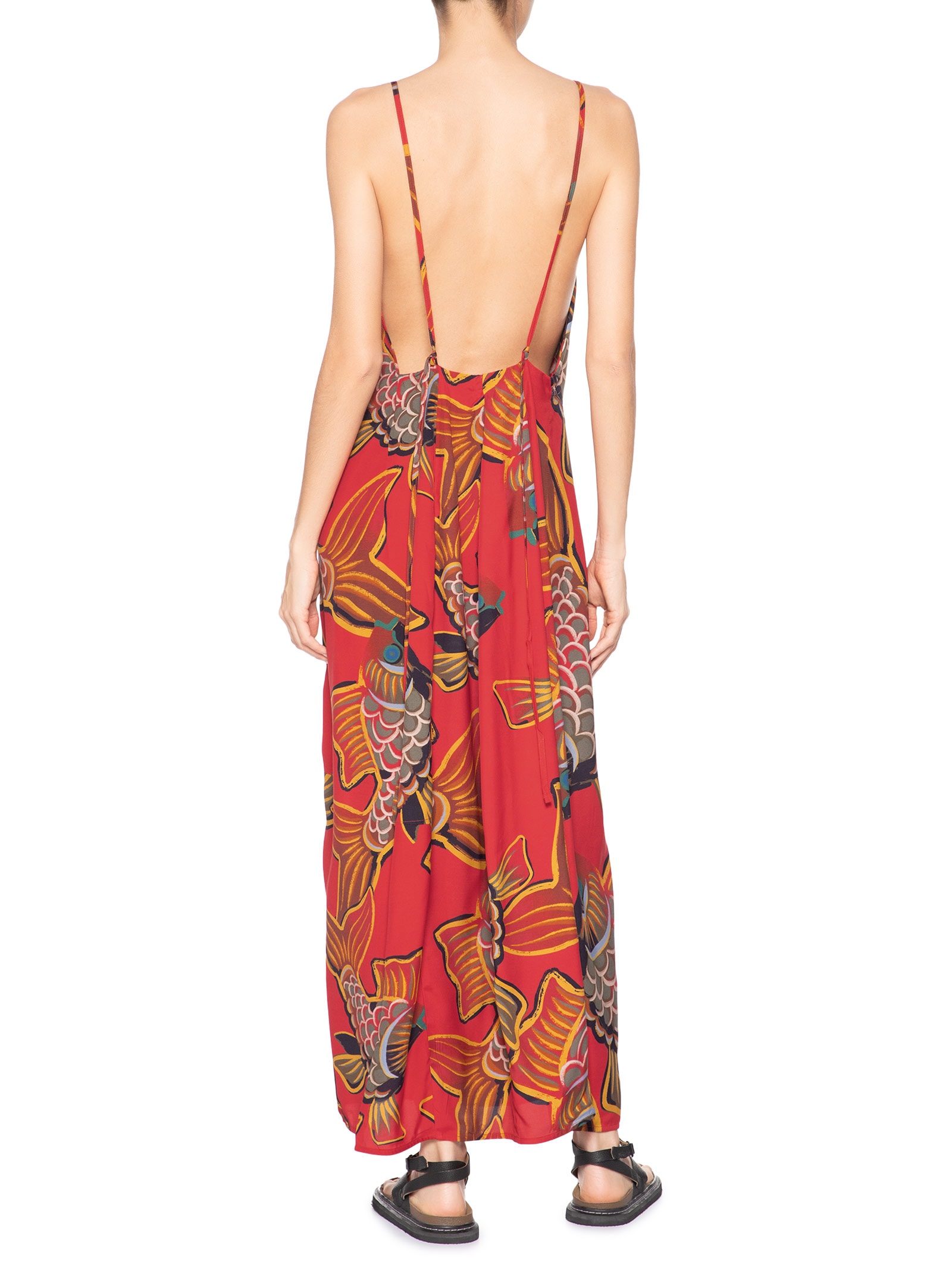 Vestido Baloon Peixe Red Vermelho Osklen