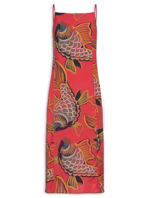 Vestido Baloon Peixe Red – Vermelho