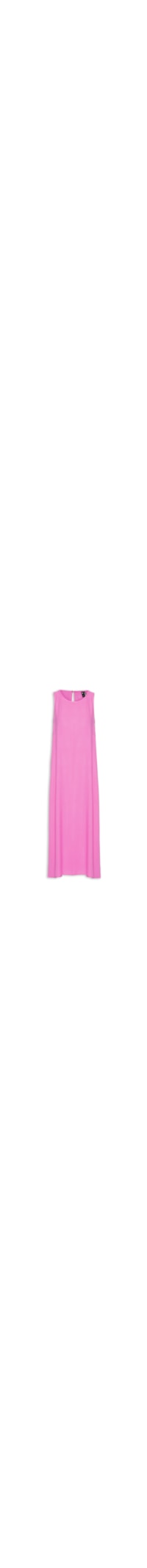 Vestido Básico Midi Viscose Creponada - Rosa