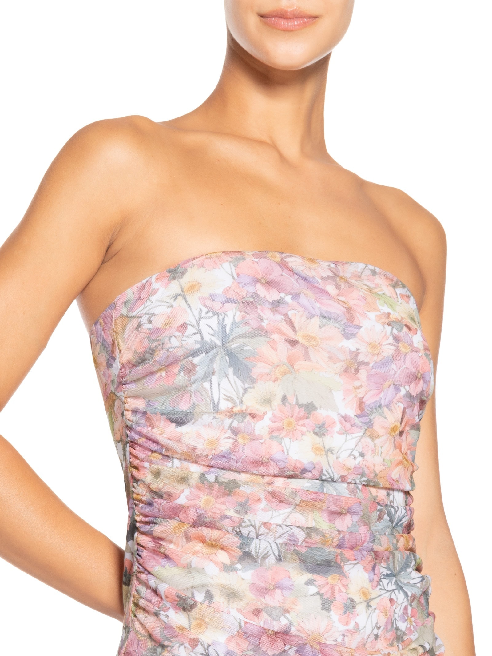 Vestido Beachwear Floral Rosa Mktbeach