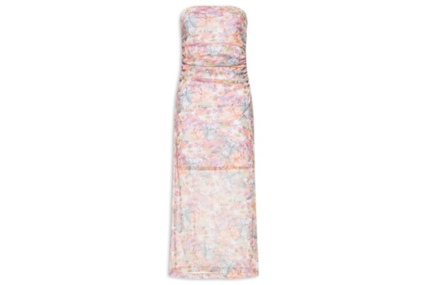 Vestido Beachwear Floral - Rosa