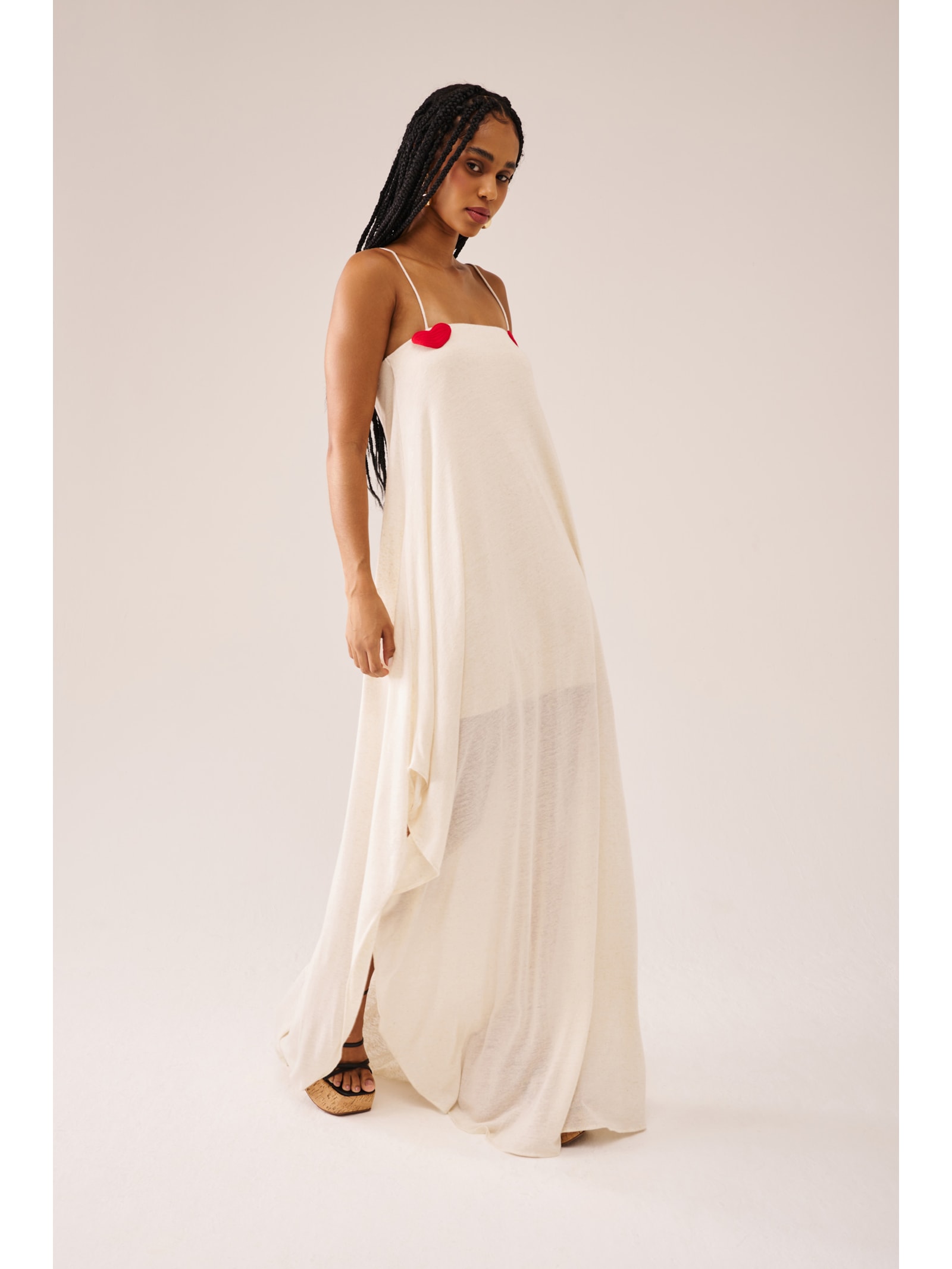 Vestido Beijinhos Natural Suntime