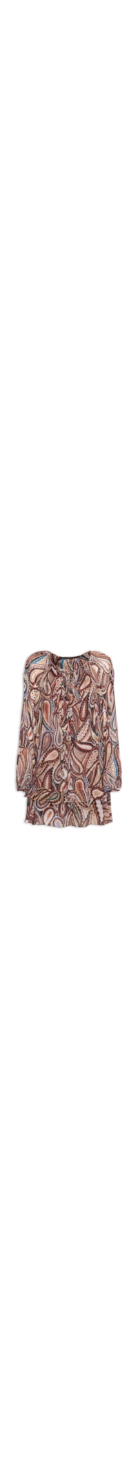 Vestido Boho Paisley Anna Color - Marrom