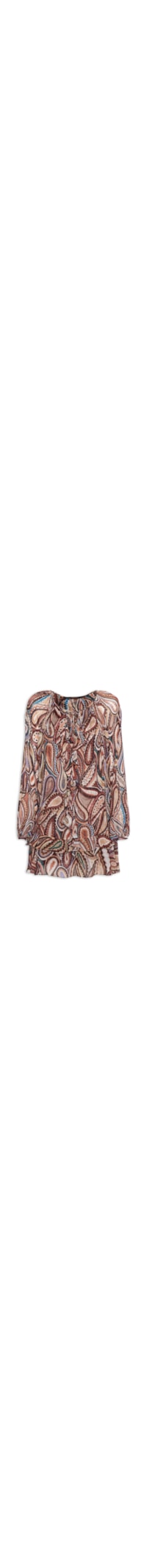 Vestido Boho Paisley Anna Color - Marrom