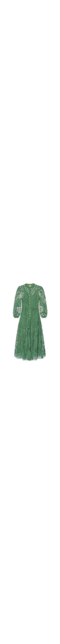 Vestido Bordado Guipure Almafi - Verde