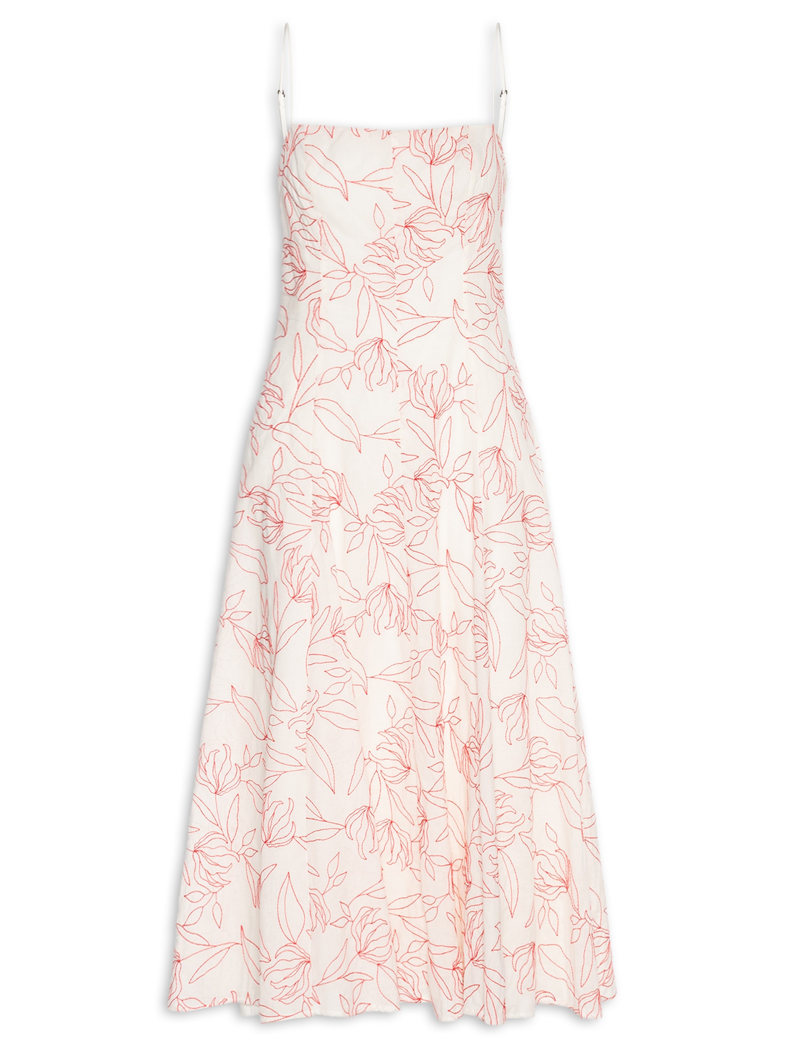Vestido Bordado Off White Colcci