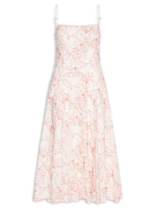 Vestido Bordado - Off White