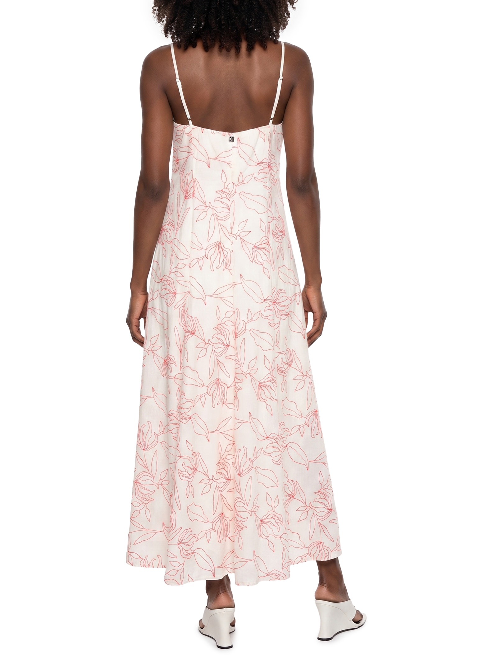 Vestido Bordado Off White Colcci