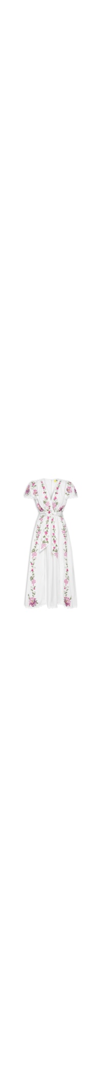 Vestido Bordado Poesia De Flor - Branco