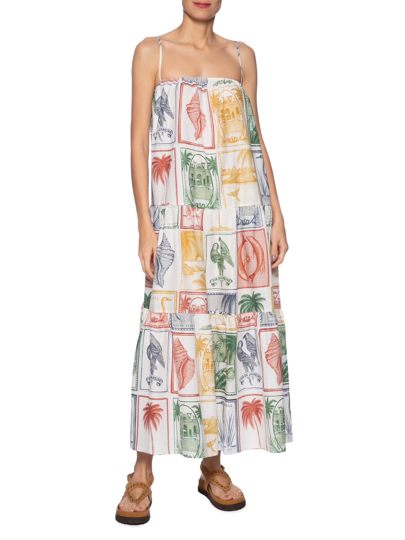 Vestido Brasil Vintage Branco Farm