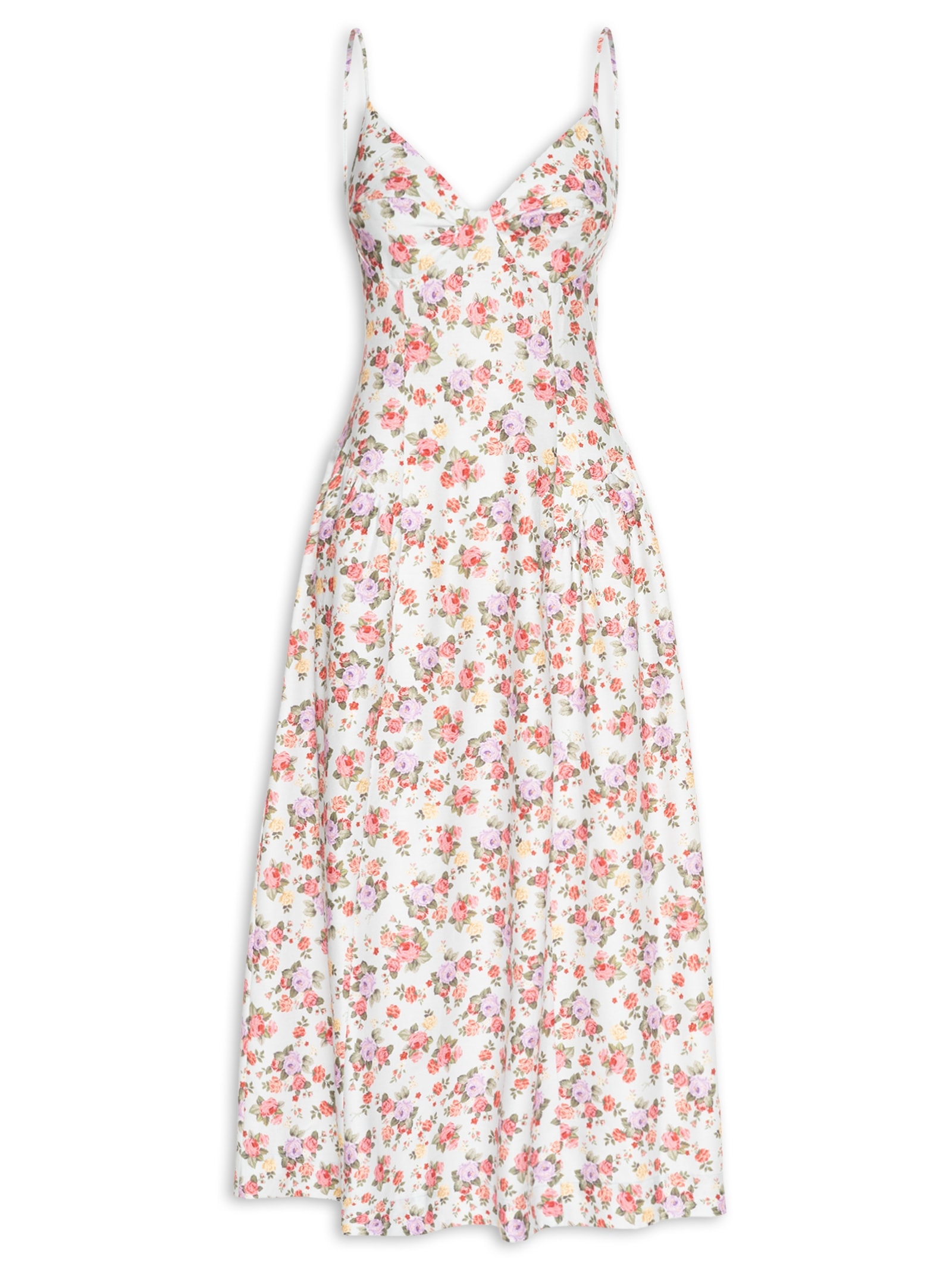 Vestido Buquê Romântico Azul Farm