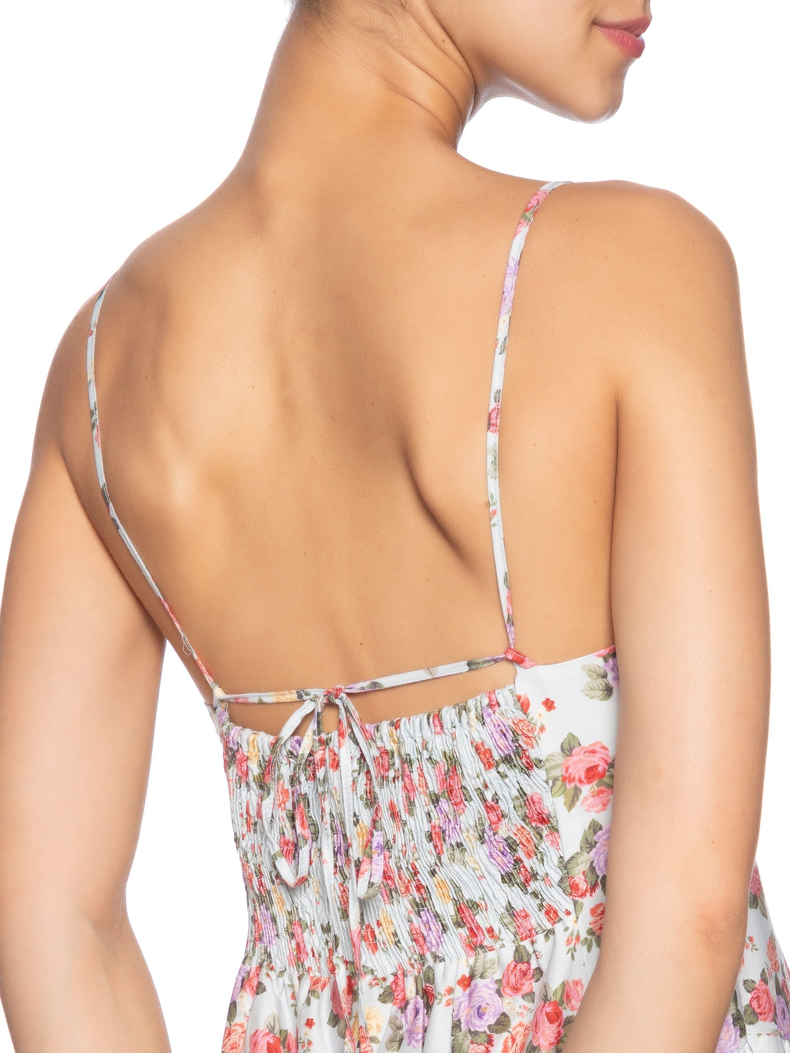 Vestido Buquê Romântico Azul Farm