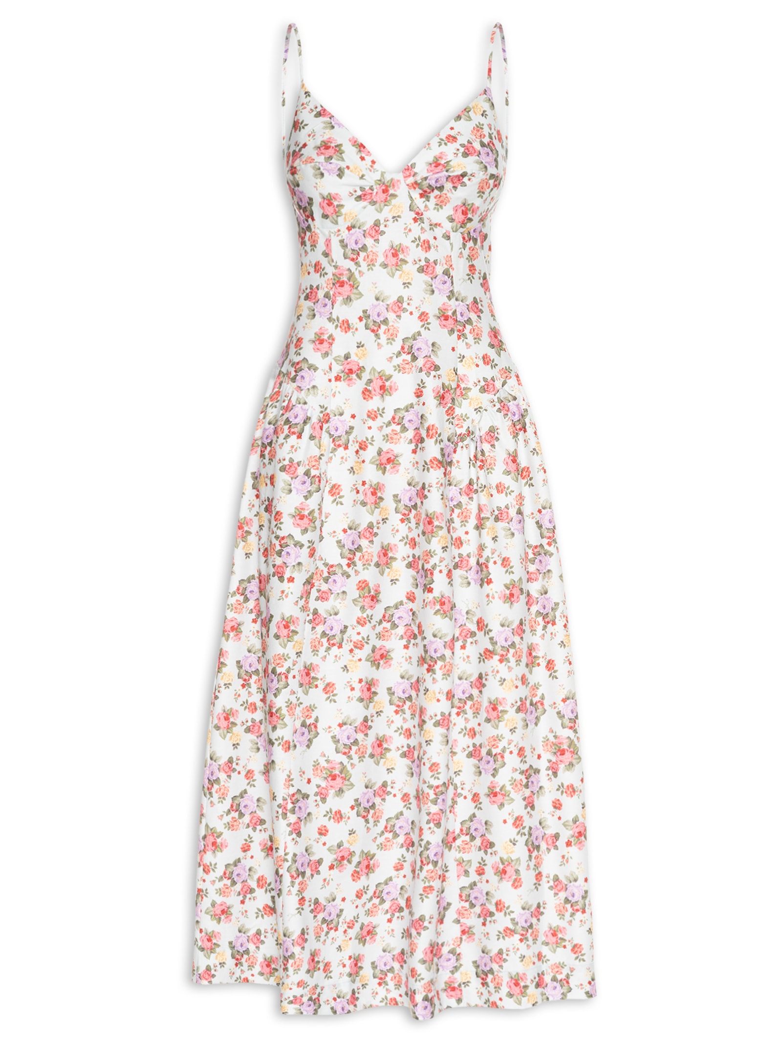 Vestido Buquê Romântico Azul Farm