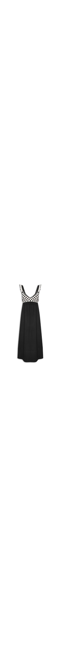 Vestido Busto Crochet - Preto
