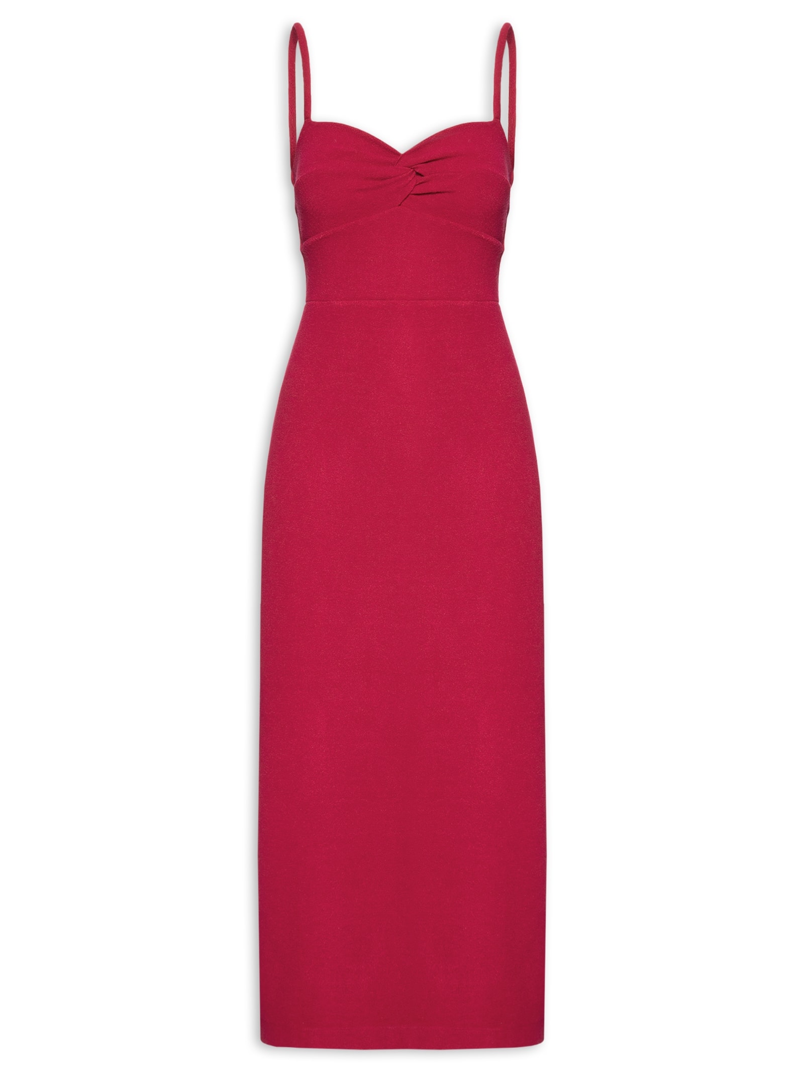 Vestido Busto Torcido Sponge Vermelho Animale