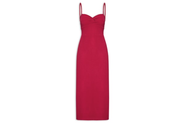 Vestido Busto Torcido Sponge - Vermelho