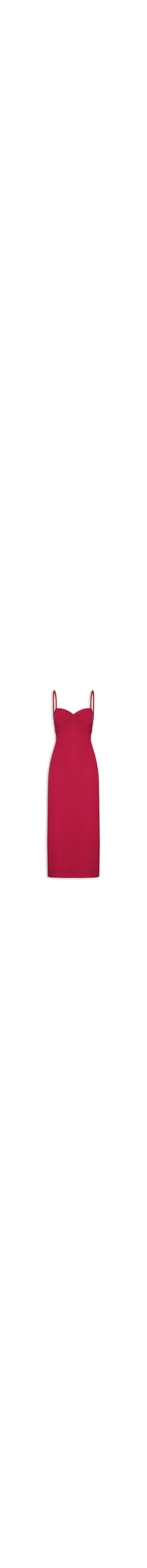 Vestido Busto Torcido Sponge - Vermelho