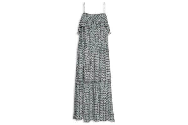 Vestido Camadas Geo Flow Nautico - Marrom