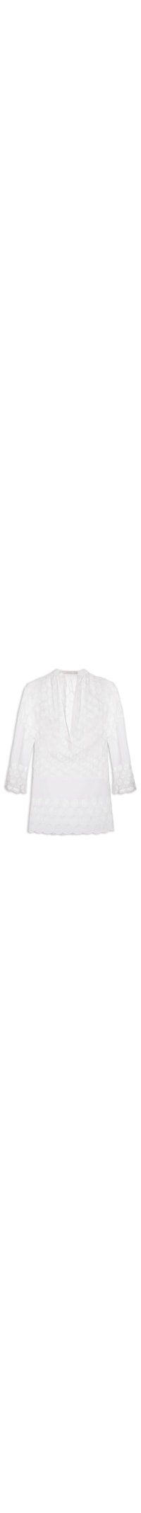 Vestido Camisa Bolas - Branco