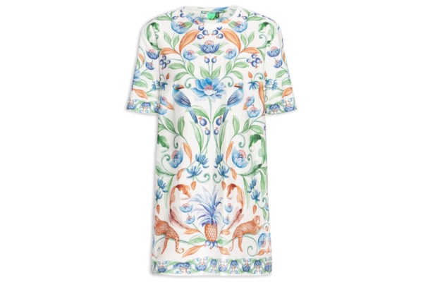 Vestido Camiseta Básico Elsa - Branco