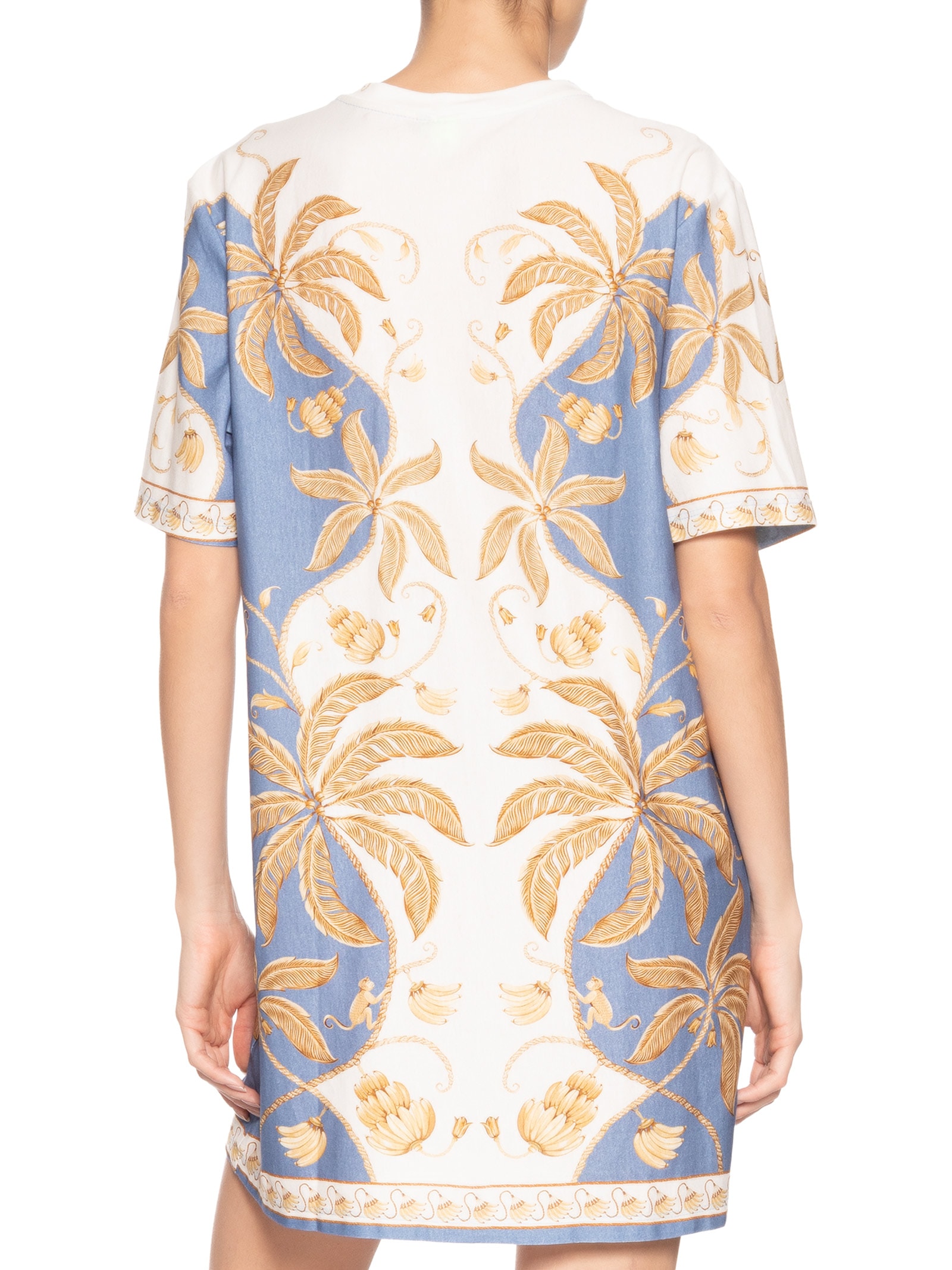 Vestido Camiseta Básico Ourinho Tropical Branco Farm