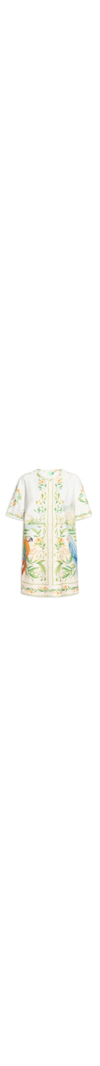 Vestido Camiseta Básico Respiro De Rio - Off White
