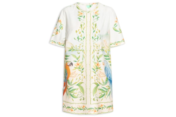 Vestido Camiseta Básico Respiro De Rio - Off White