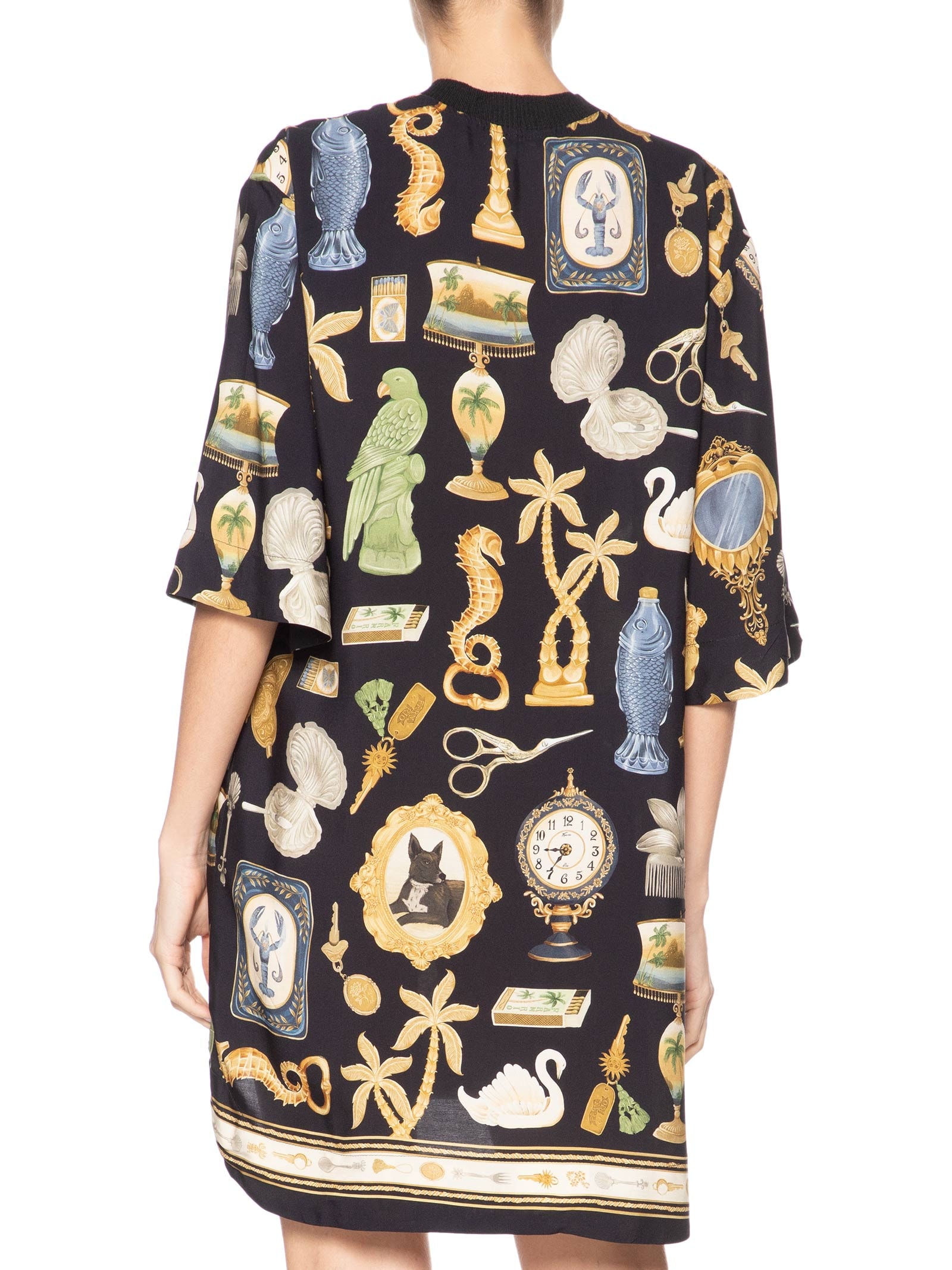 Vestido Camiseta Bibelô Preto Farm