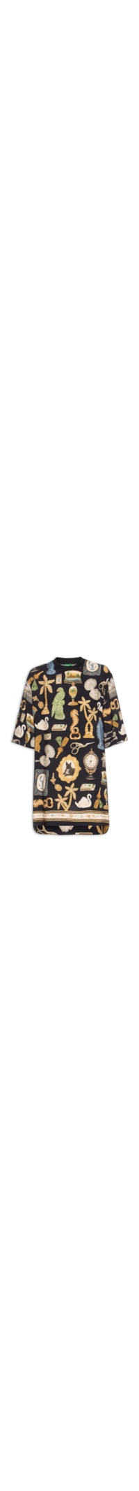 Vestido Camiseta Bibelô - Preto