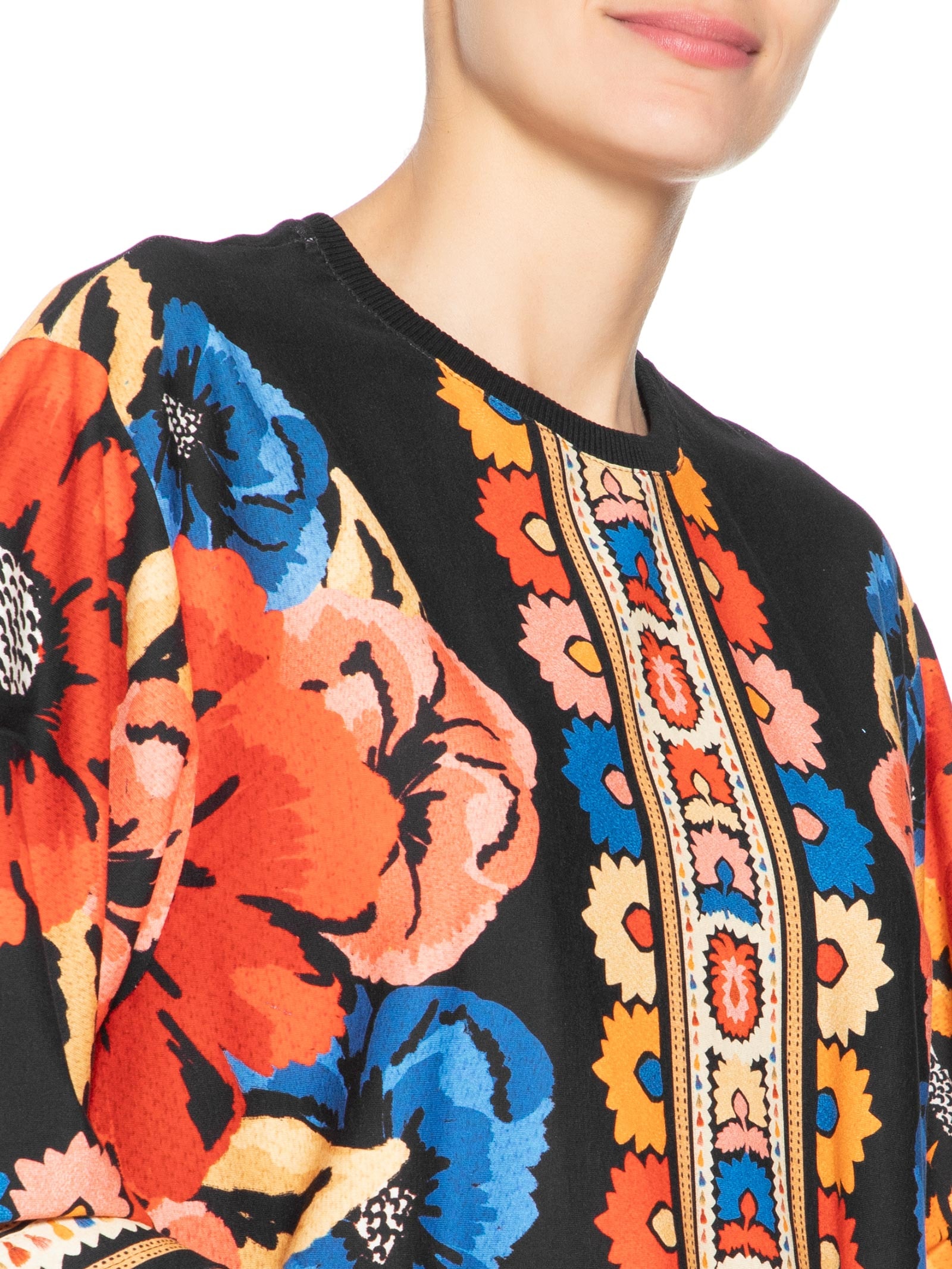 Vestido Camiseta Big Antuerpia Lenço Preto Farm