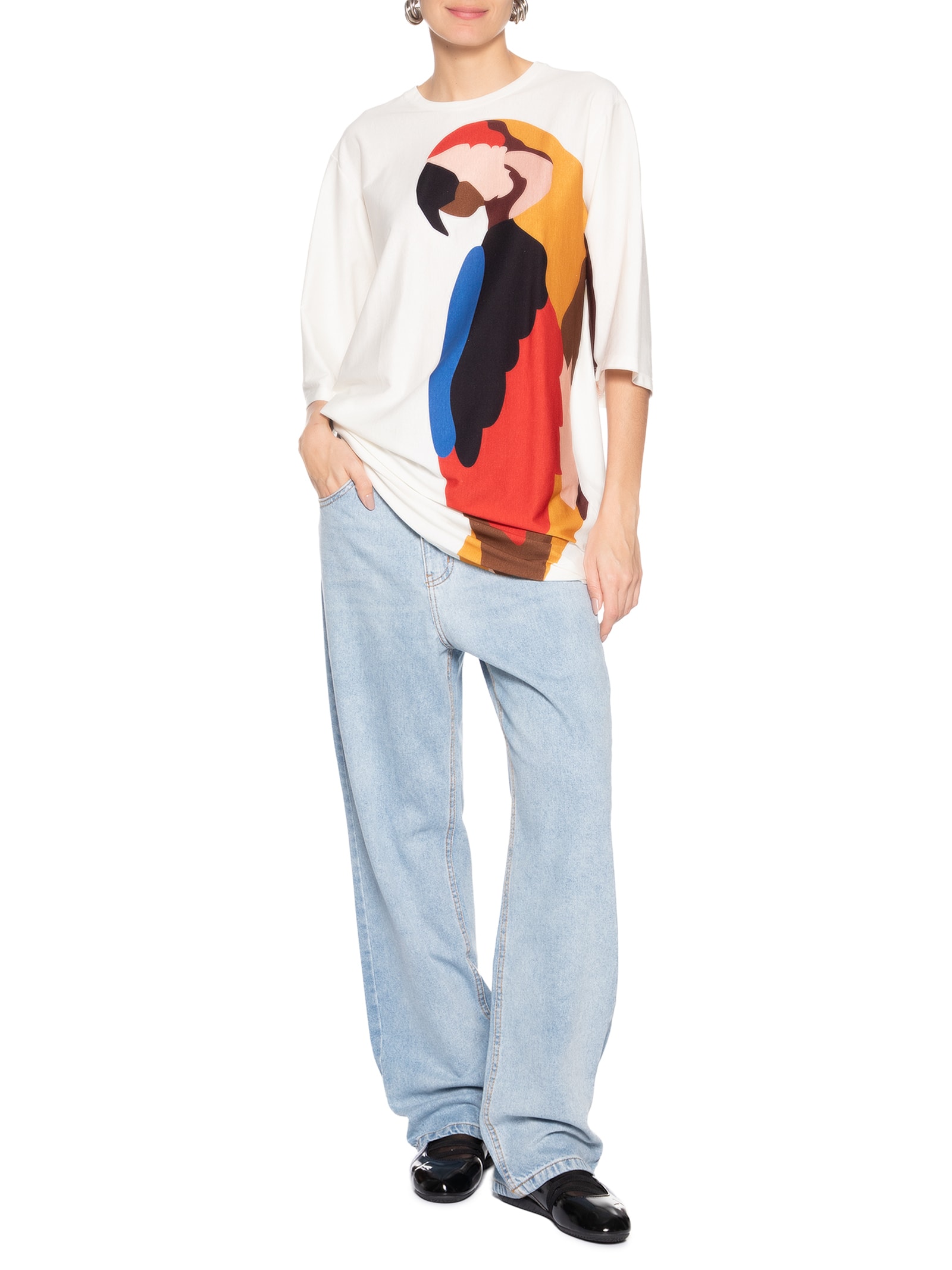 Vestido Camiseta Big Araraquara Branco Farm