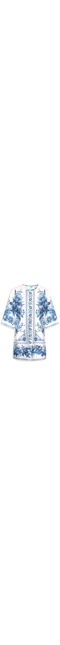 Vestido Camiseta Big Fruta De Verão - Branco