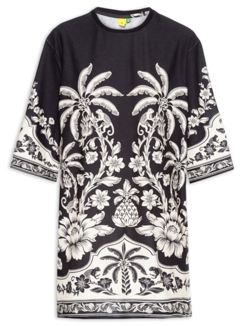 Vestido Camiseta Big Guanacaste - Preto