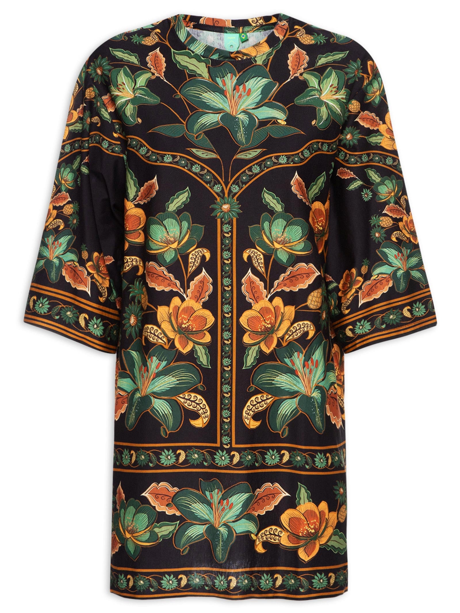 Vestido Camiseta Big Marcelle Preto Farm