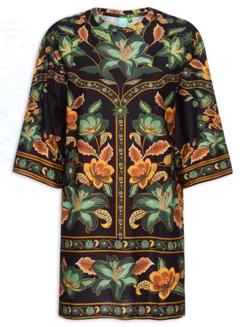 Vestido Camiseta Big Marcelle – Preto