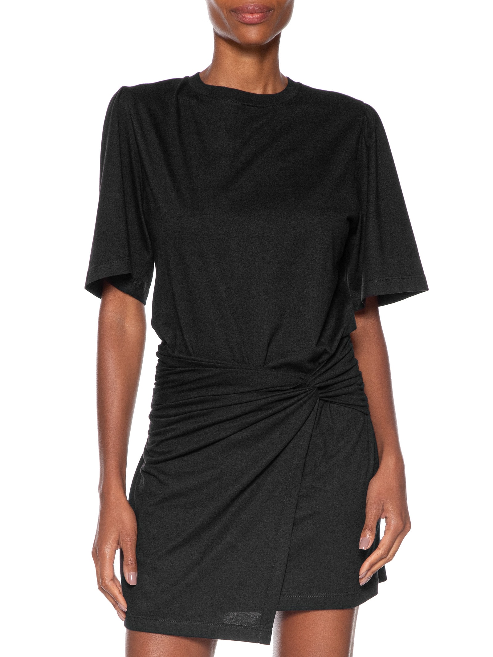 Vestido Camiseta Curto Frente Torcida Preto Animale