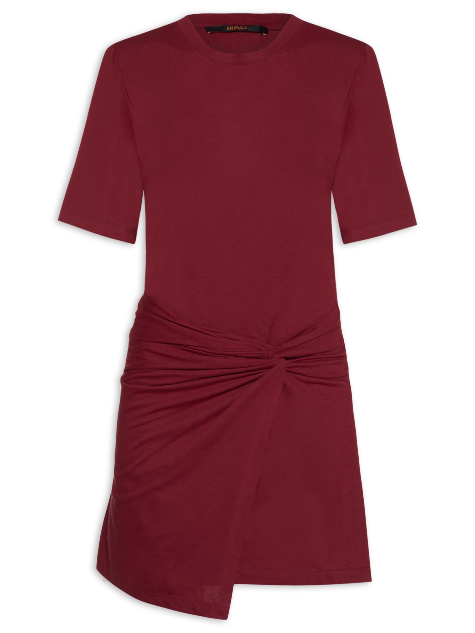 Vestido Camiseta Curto Frente Torcida Vermelho Animale