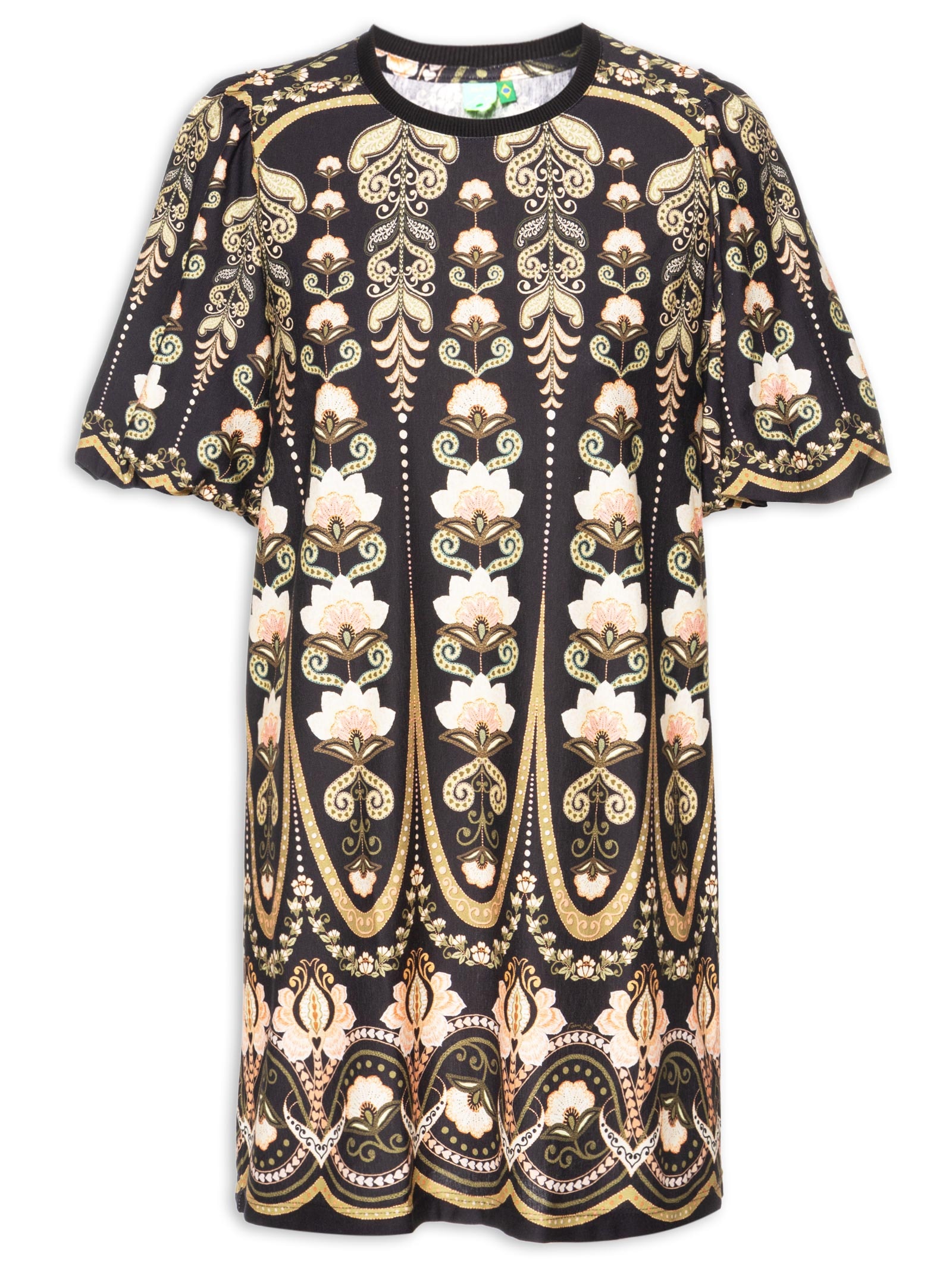 Vestido Camiseta Fofa Nikita Preto Farm