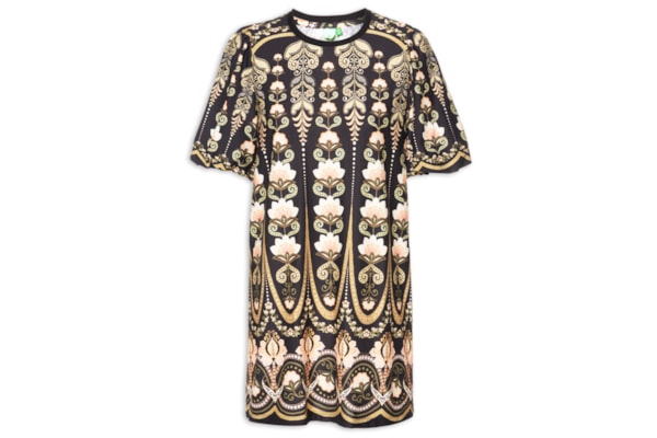 Vestido Camiseta Fofa Nikita - Preto