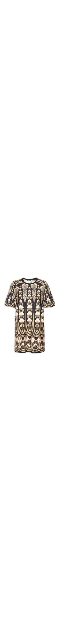 Vestido Camiseta Fofa Nikita - Preto