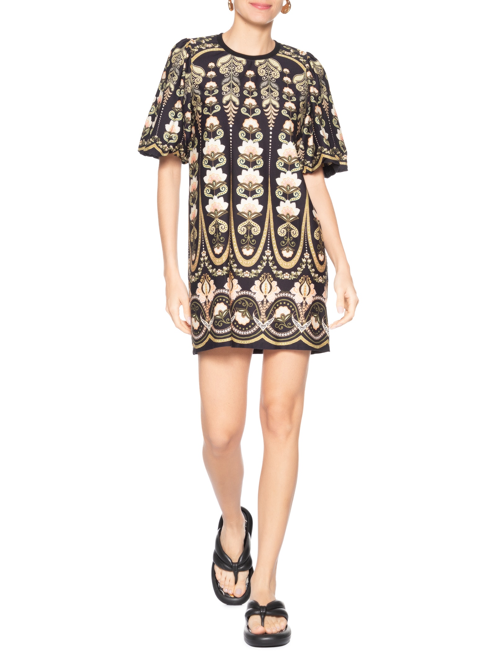 Vestido Camiseta Fofa Nikita Preto Farm